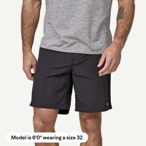 Patagonia Board Shorts Mens 35 Black Wayfarer Swim Trunks Unlined Surf Beachwear